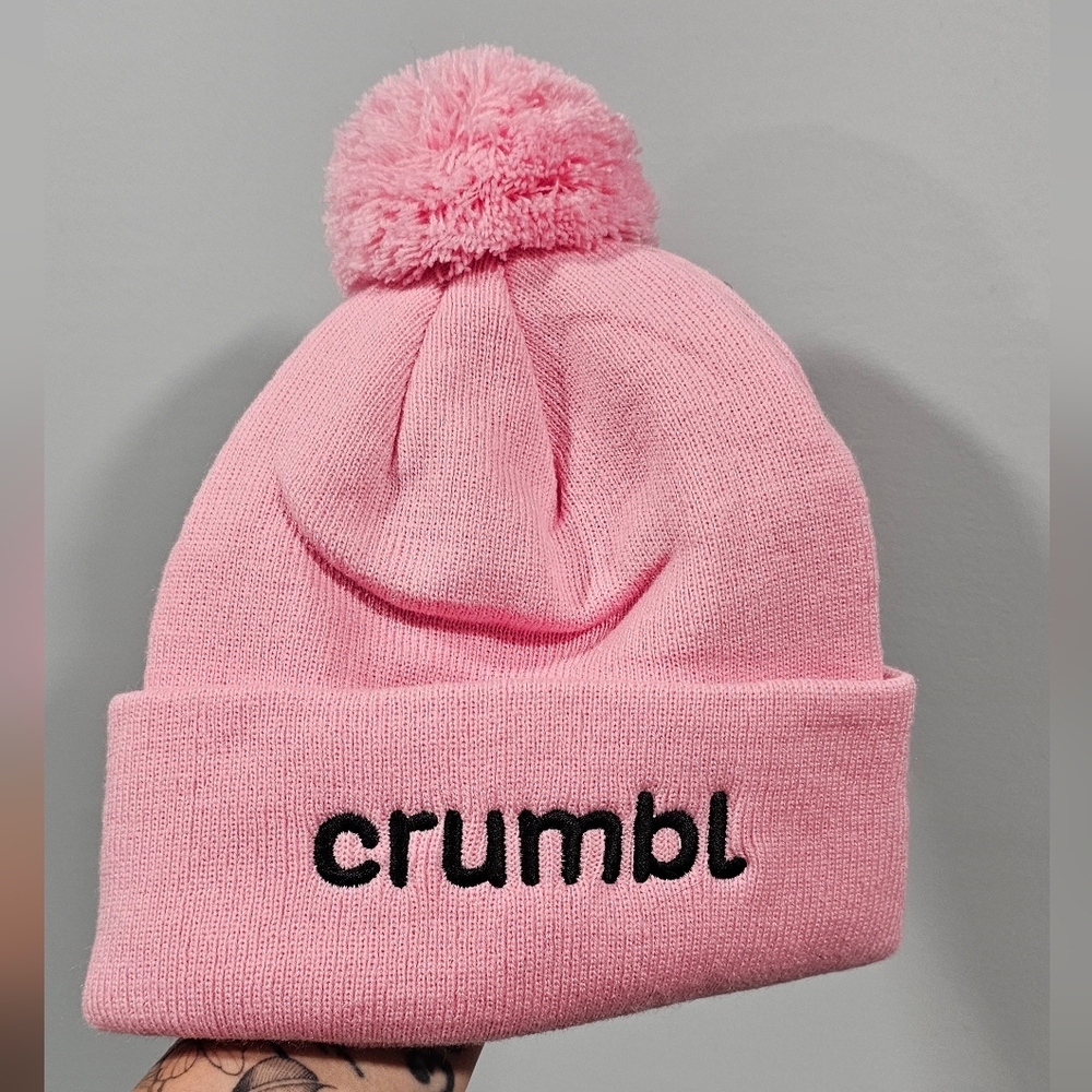 Pink Pom Pom Kids Beanie